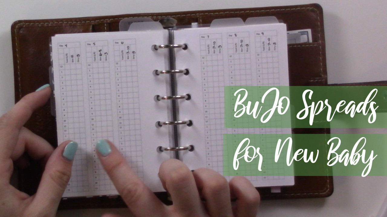 BuJo Spreads for New Baby