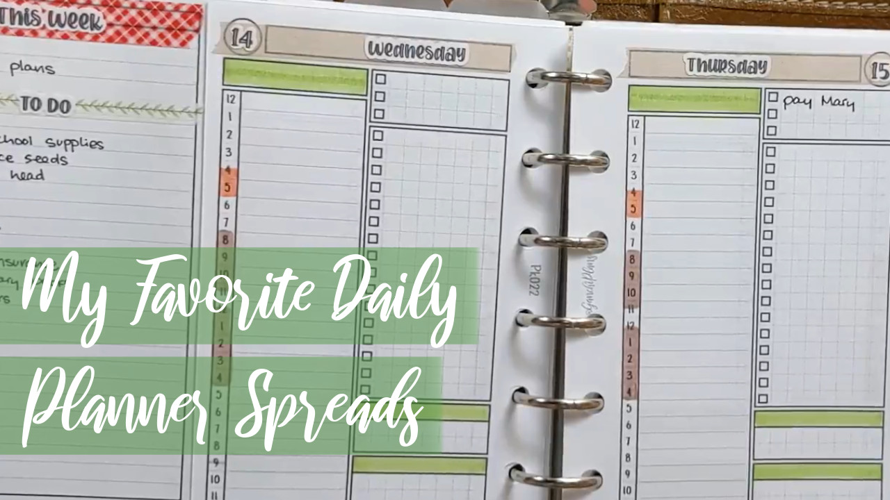 My Favorite Daily Planner Spreads