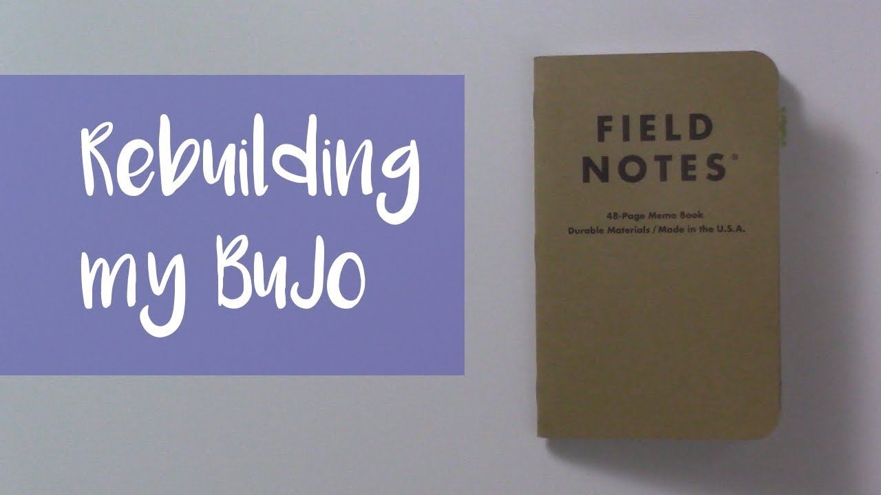 Rebuilding my BuJo