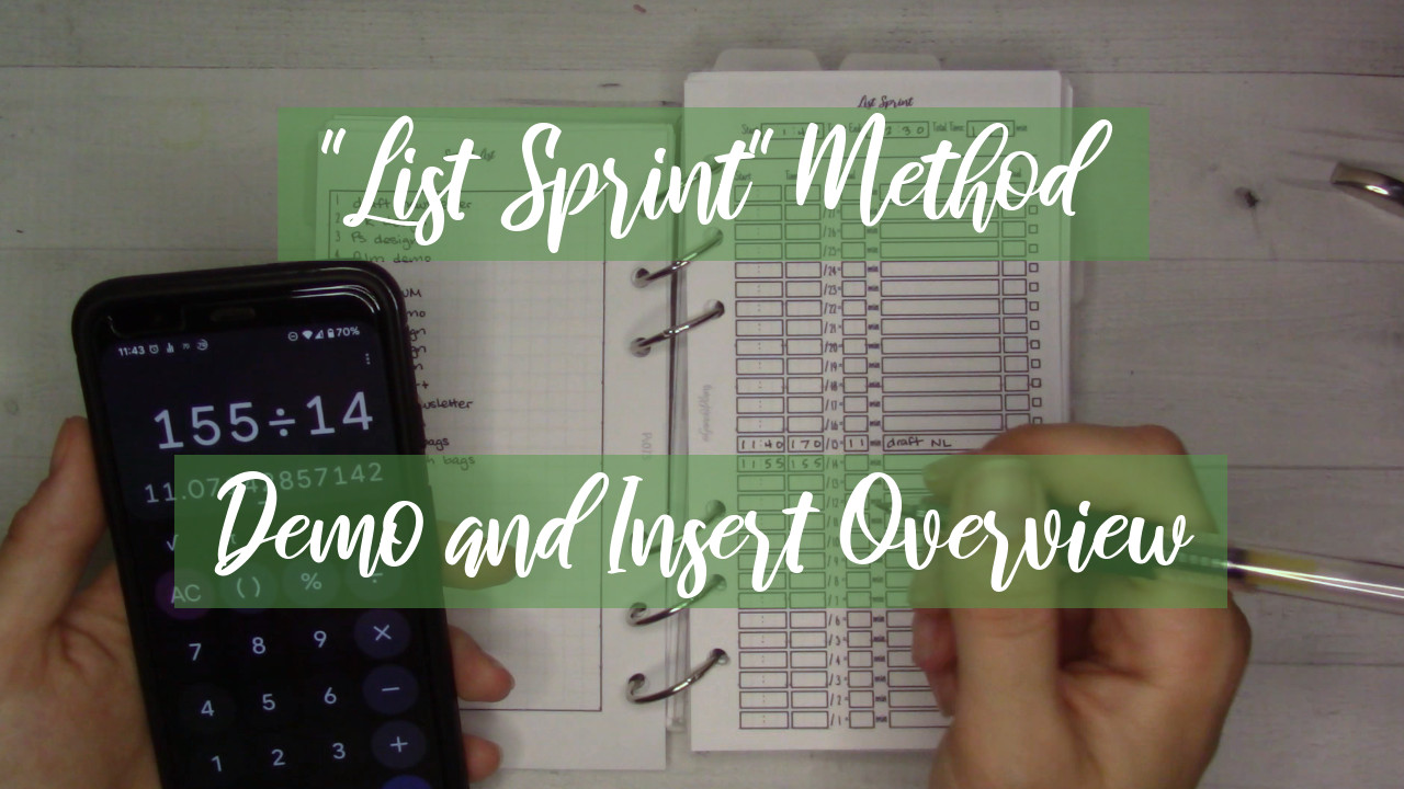 List Sprint Method Demo and Insert Overview